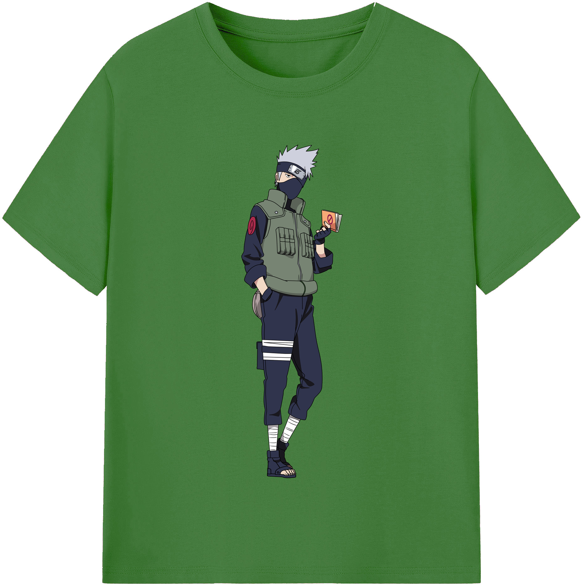 （画像用） NARUTO -ナルト- はたけ カカシ Hatake Kakashi レディースカジュアルプリントTシャツ（綿100％）